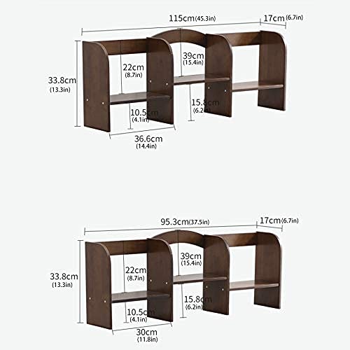 Wood Desktop Bookshelf Organizer