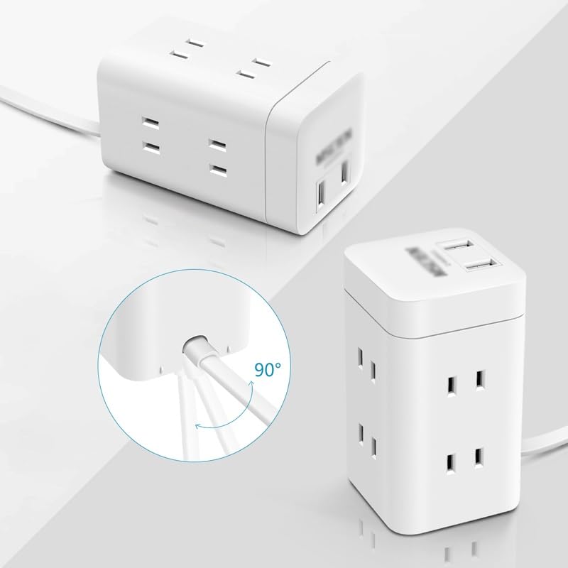 Tower Power Strip with Surge Protection