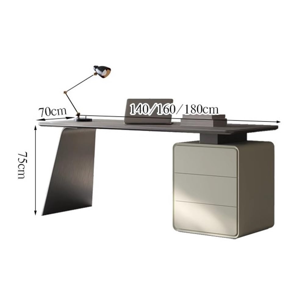 Home Office Desk with File Cabinet