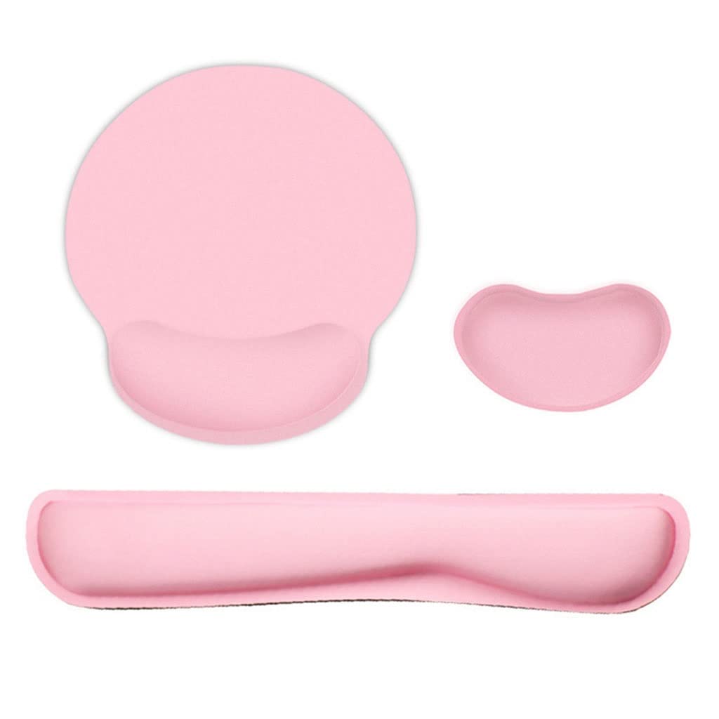 Memory Foam Keyboard & Mouse Wrist Rest Set
