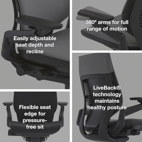 Ergonomic Office Chair with 360° Armrests