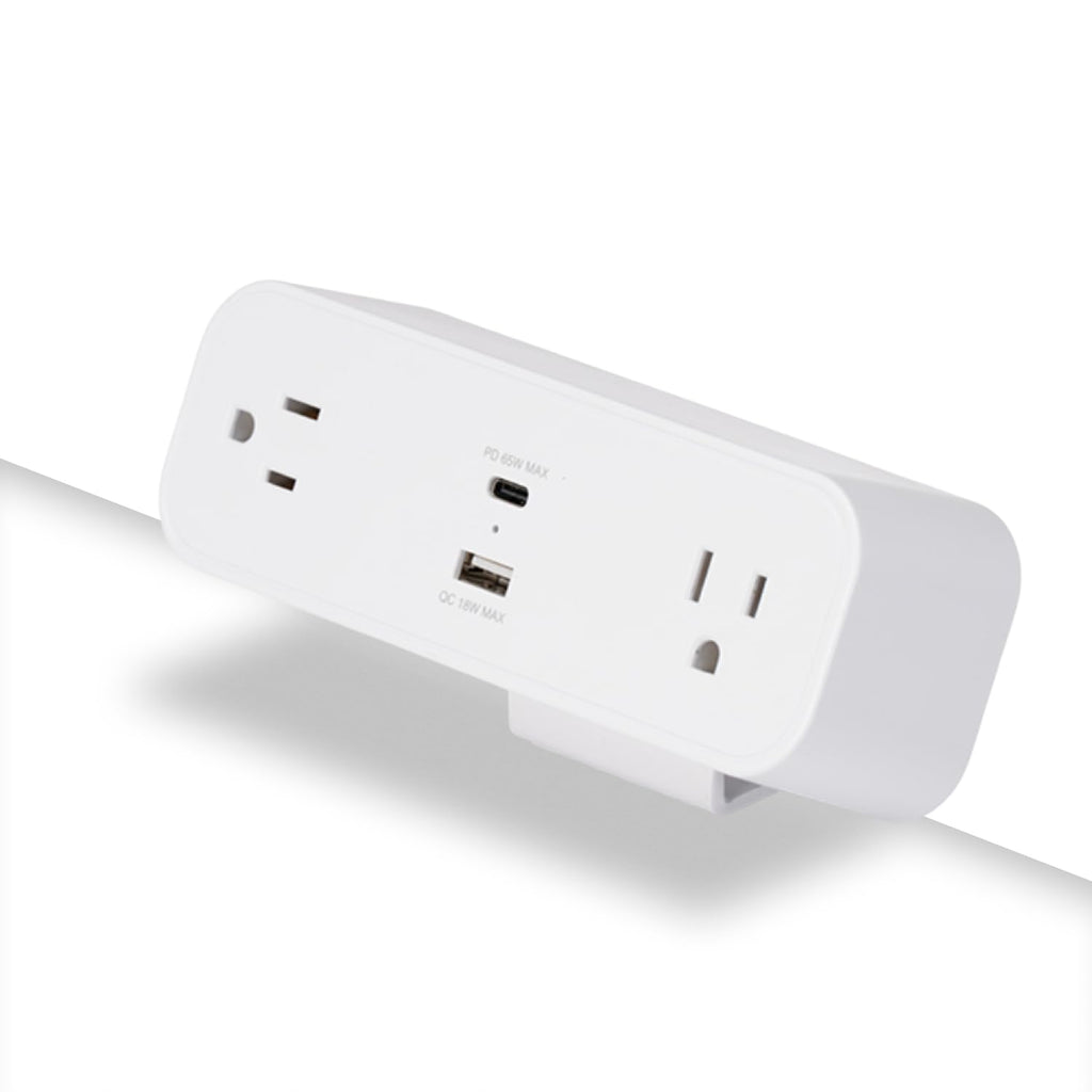Desk Clamp Power Strip with USB-C & USB-A
