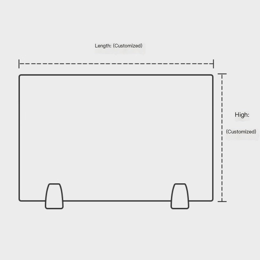 Acrylic Desk Privacy Divider