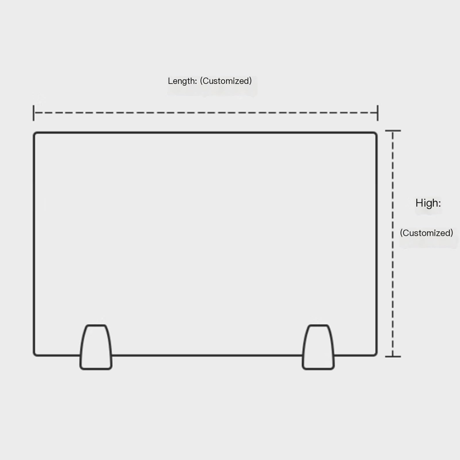 Acrylic Desk Privacy Divider