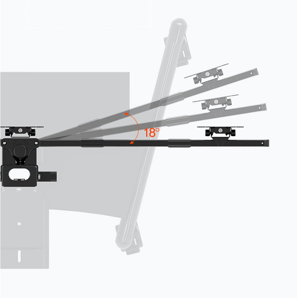 Six Monitor Mobile Workstation Stand
