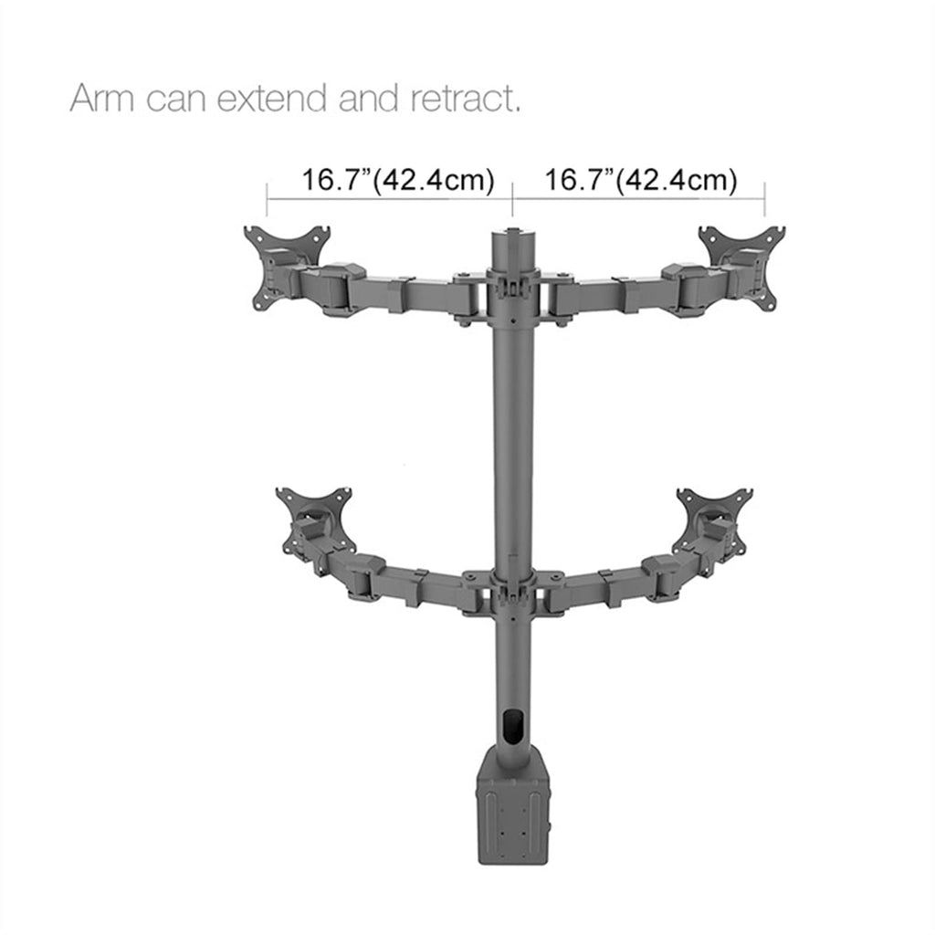 Quad Monitor Desk Mount
