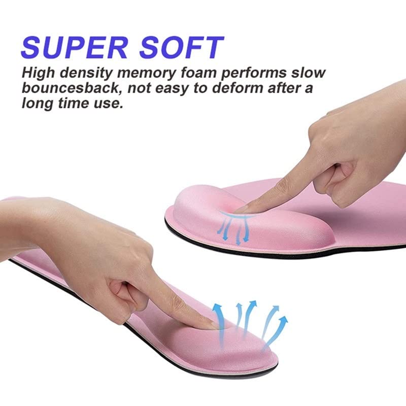 Memory Foam Keyboard & Mouse Wrist Rest Set