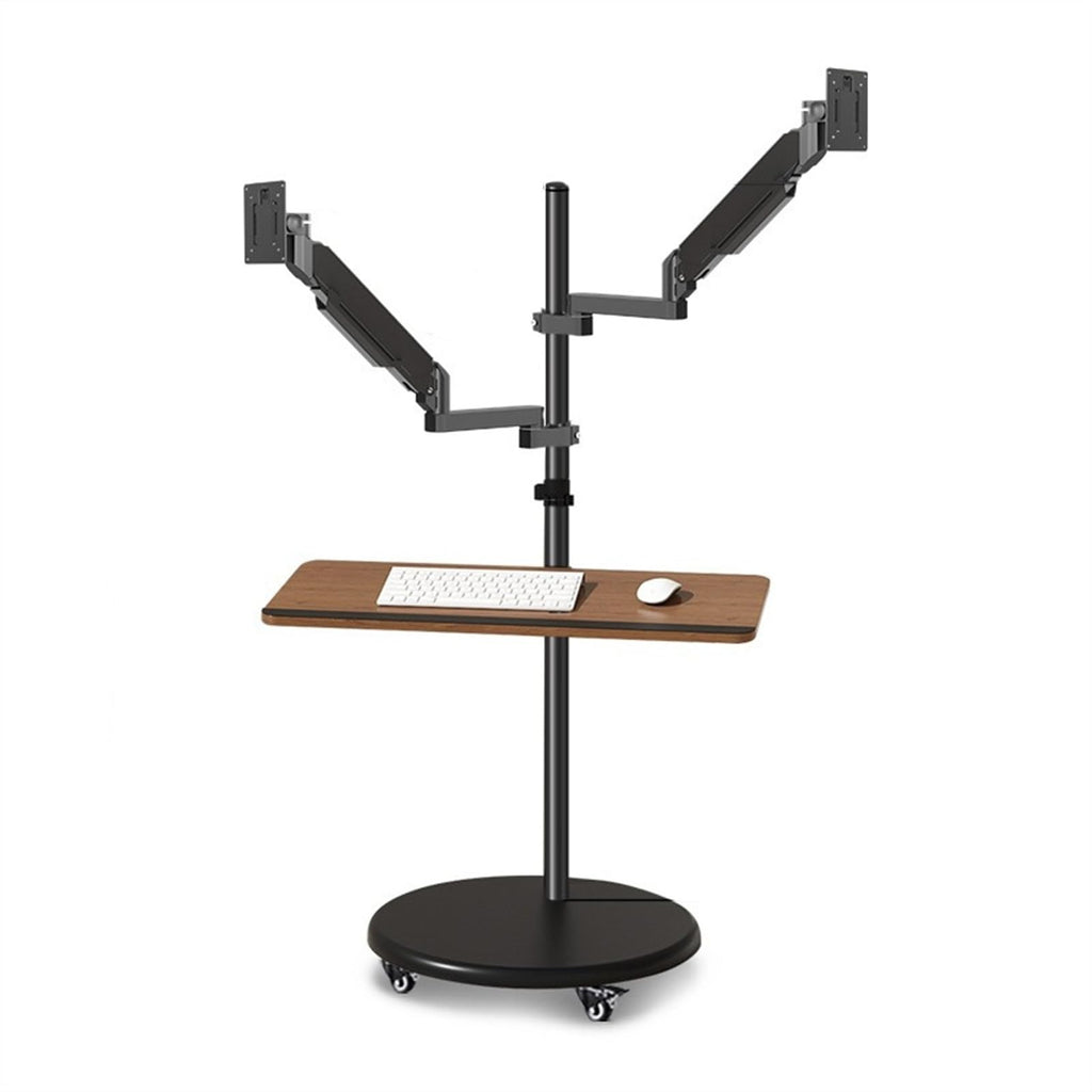 Dual Monitor Mobile Workstation Stand