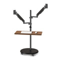 Dual Monitor Mobile Workstation Stand