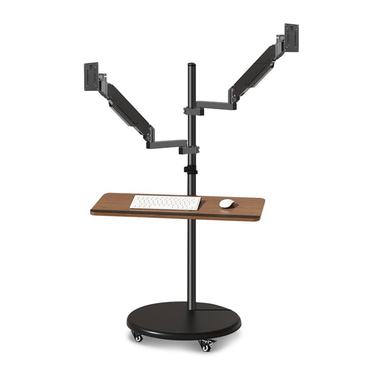 Dual Monitor Mobile Workstation Stand