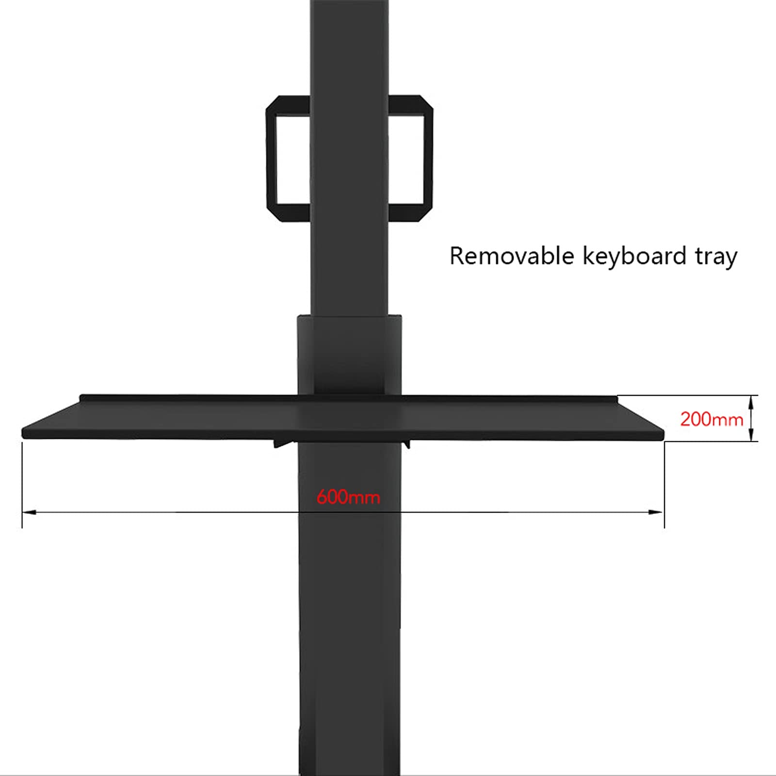 Quad Monitor Mobile Workstation Stand