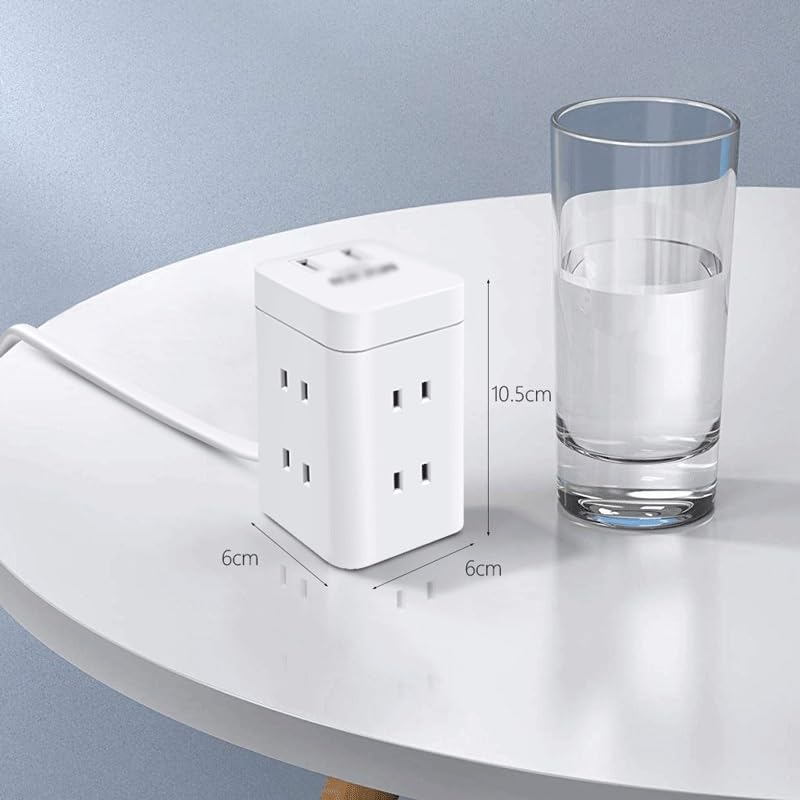 Tower Power Strip with Surge Protection