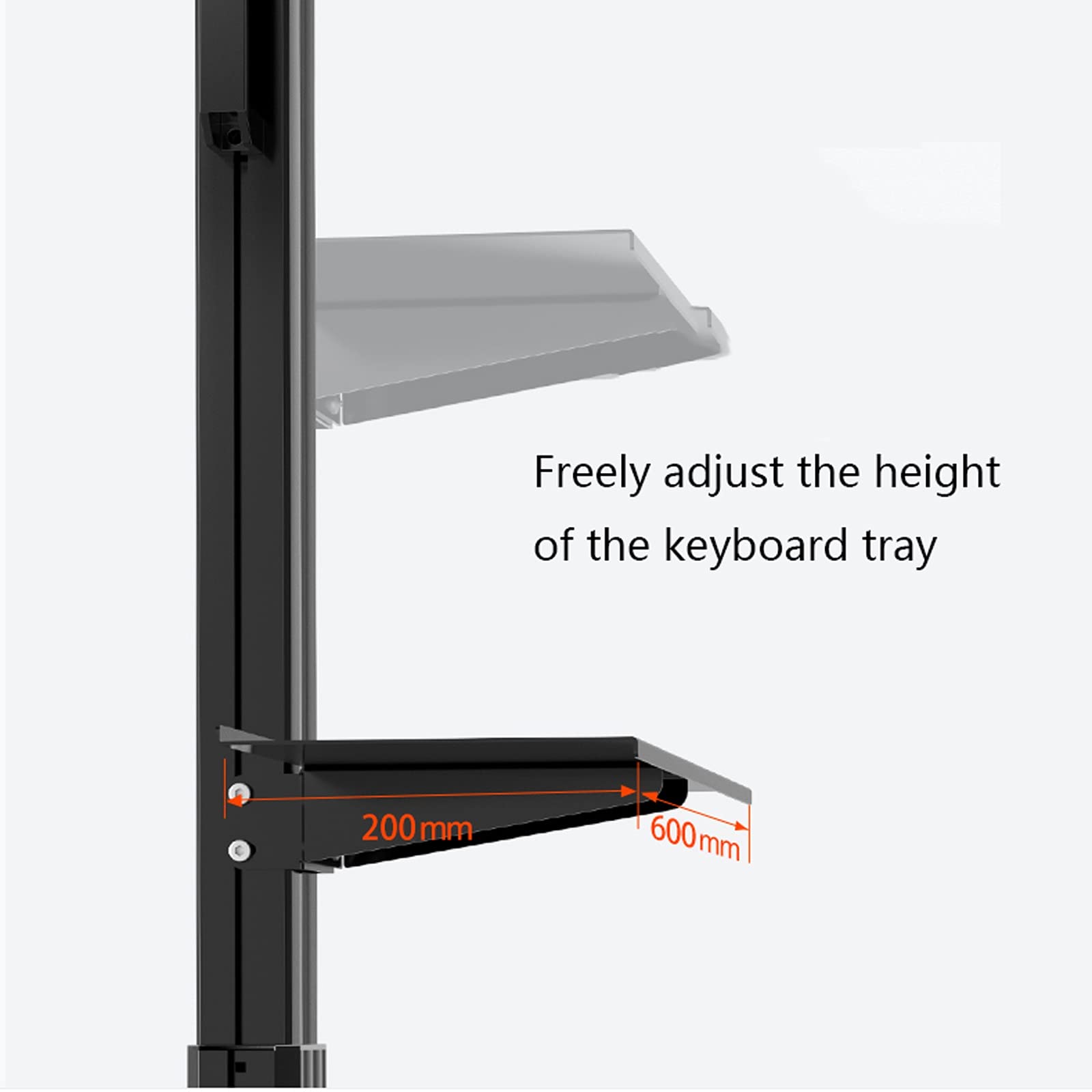 Six Monitor Mobile Workstation Stand