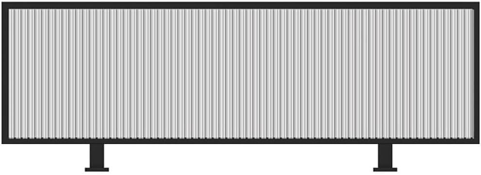 Metal Desk Privacy Divider