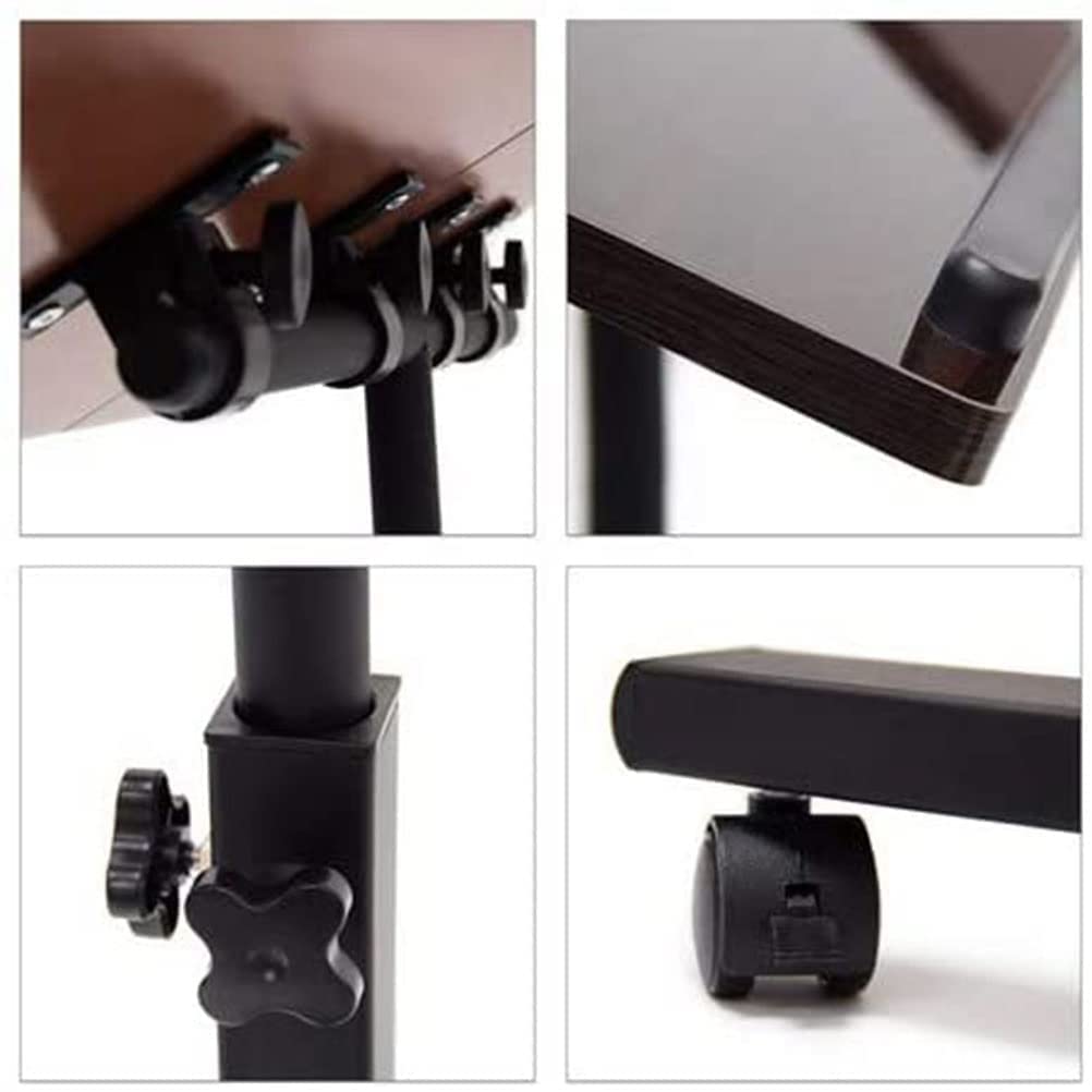 Adjustable Rolling Overbed Laptop Table