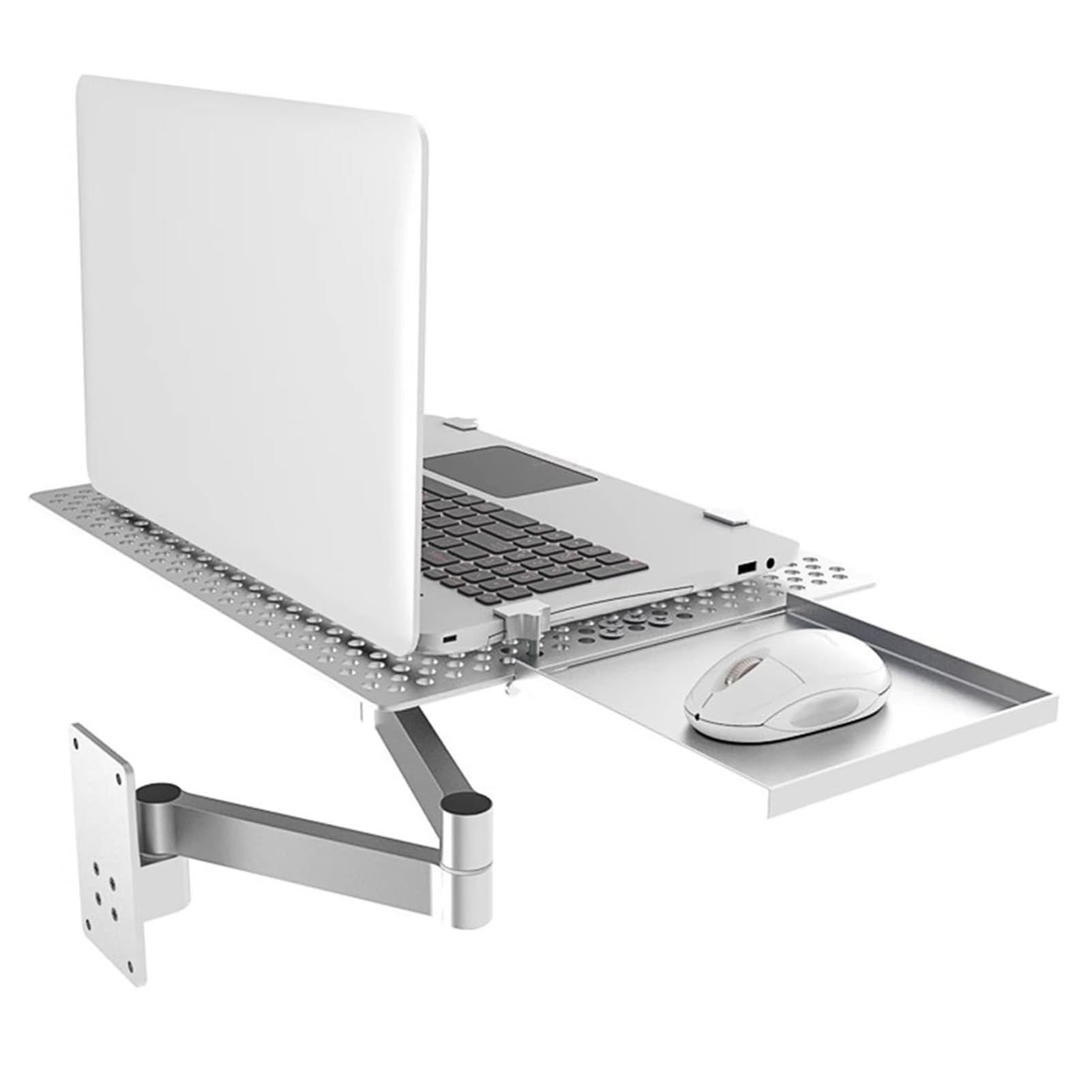 Adjustable Wall-Mounted Laptop Stand