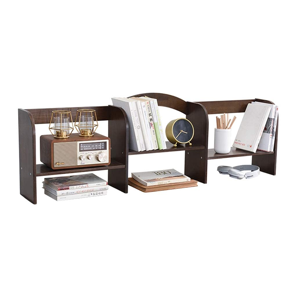 Wood Desktop Bookshelf Organizer