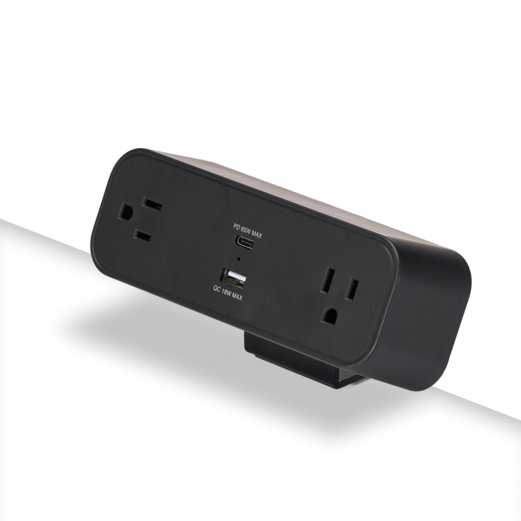Desk Clamp Power Strip with USB-C & USB-A