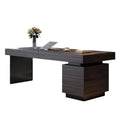 Sit-Stand Executive Desk with Storage Drawer