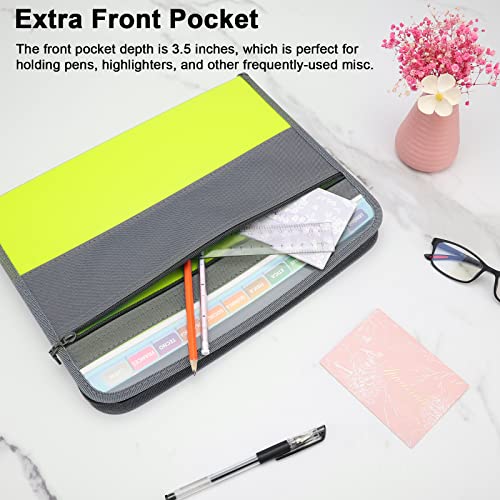 NAFY Expanding File Folders, 13 Pockets Document Organizer with Zipper