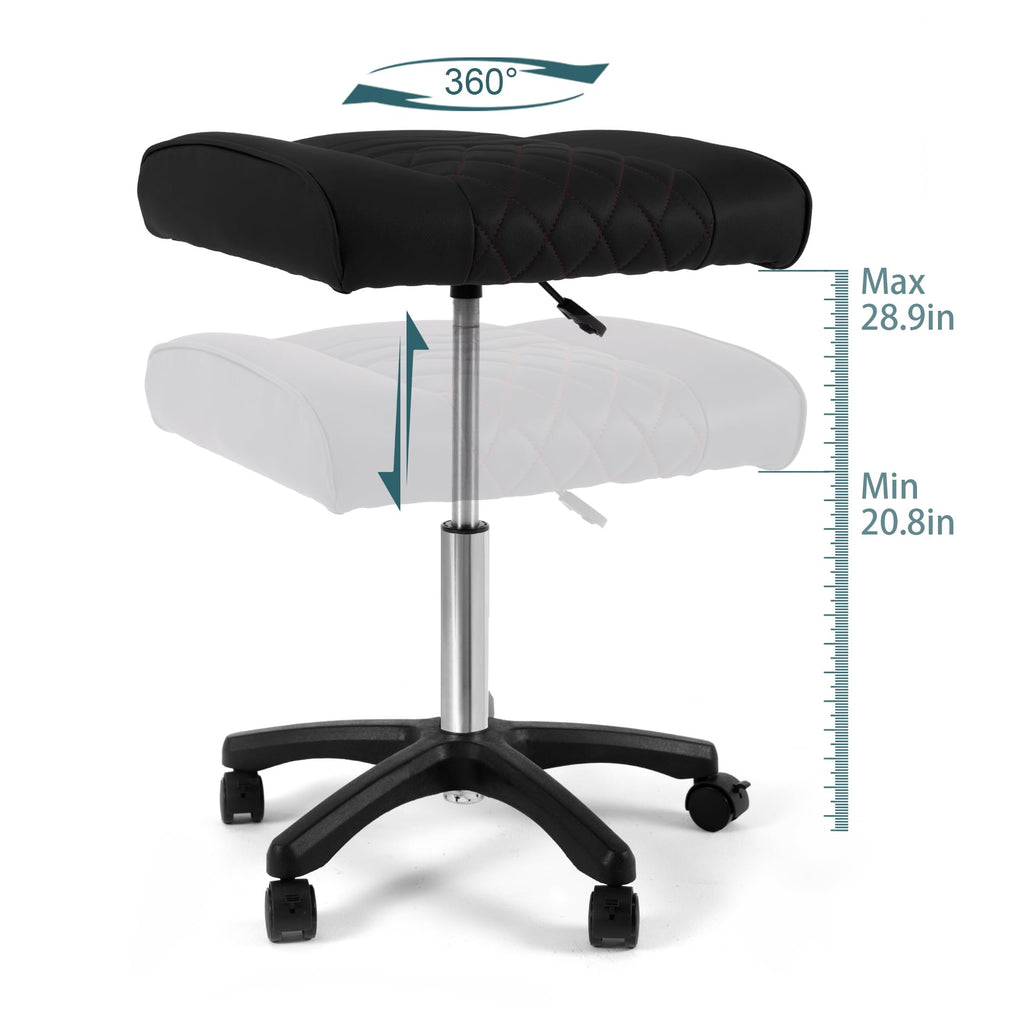 Adjustable Rolling Footrest Stool