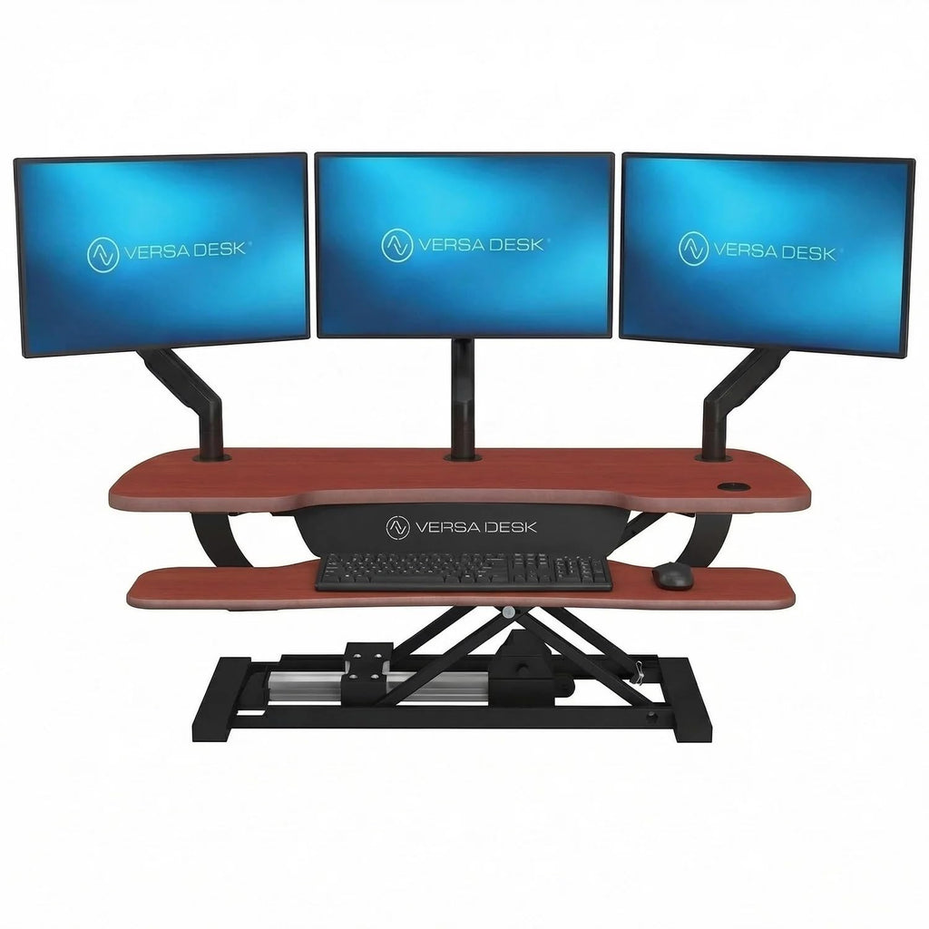 Electric Standing Desk Converter with Keyboard Tray