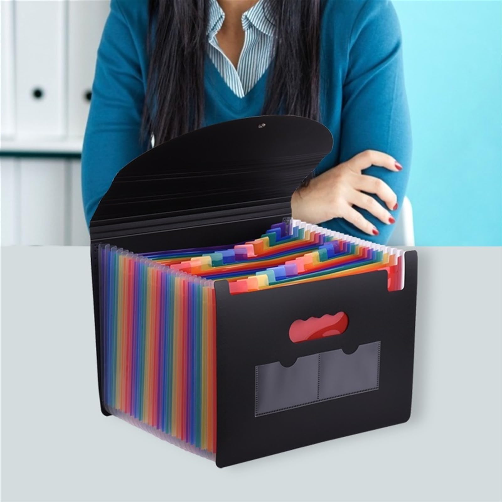 Expanding File Organizer Box