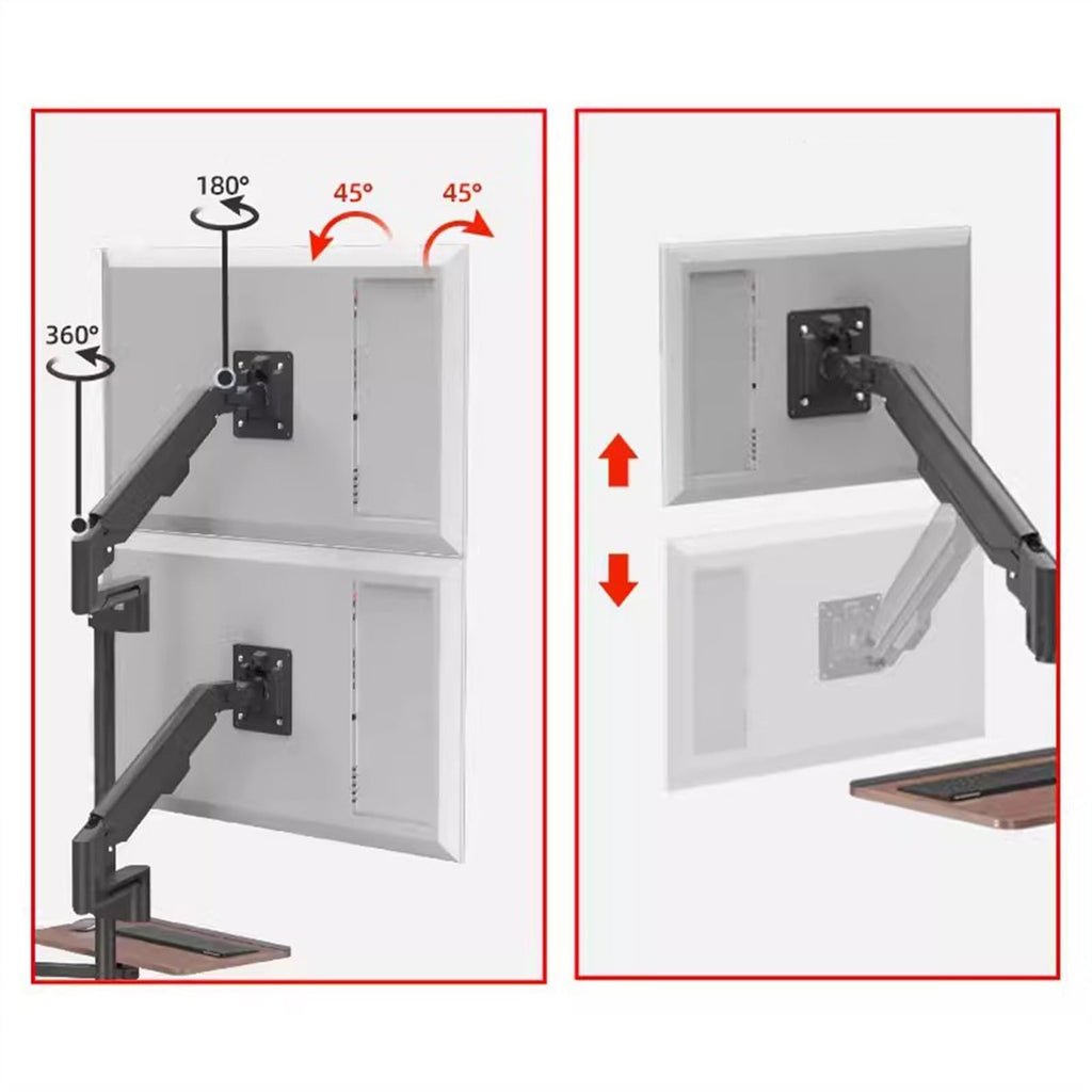 Dual Monitor Mobile Workstation Stand