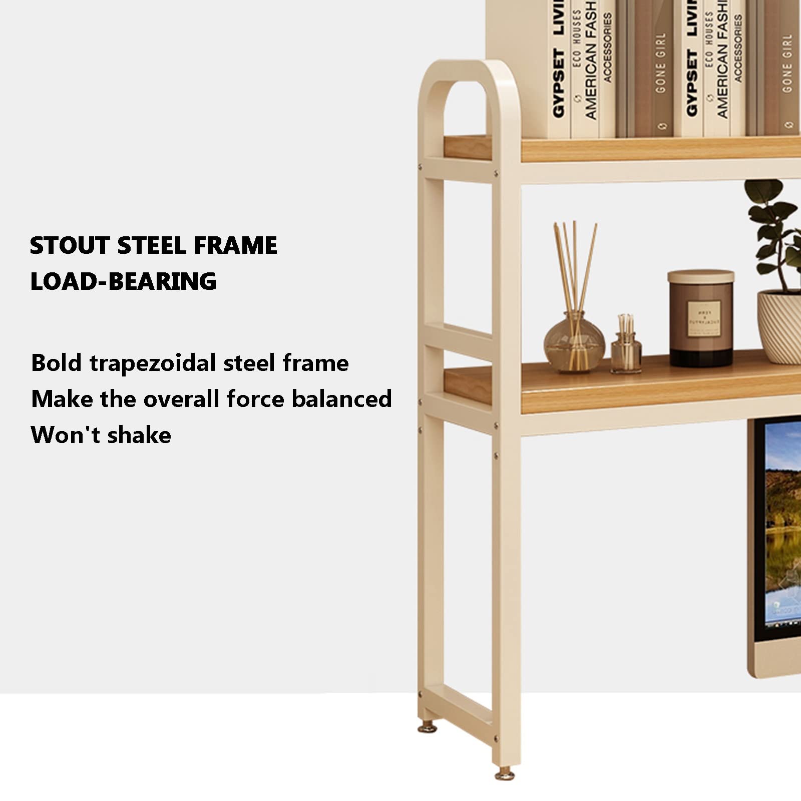 Adjustable Desktop Bookshelf Organizer