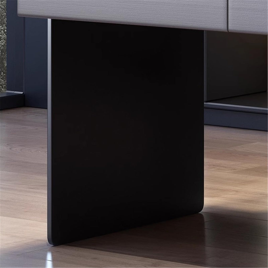 Sit-Stand Executive Desk with Storage Drawer