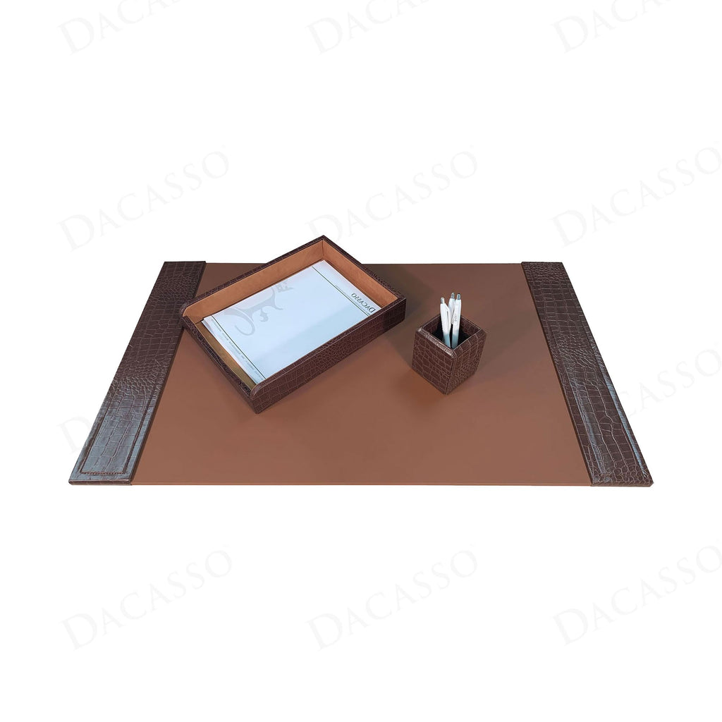 Leather Desk Pad Set
