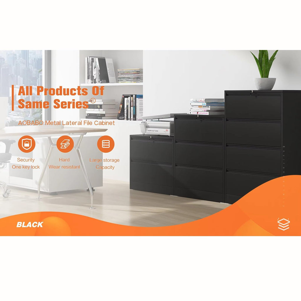 Locking File Cabinet with Drawers