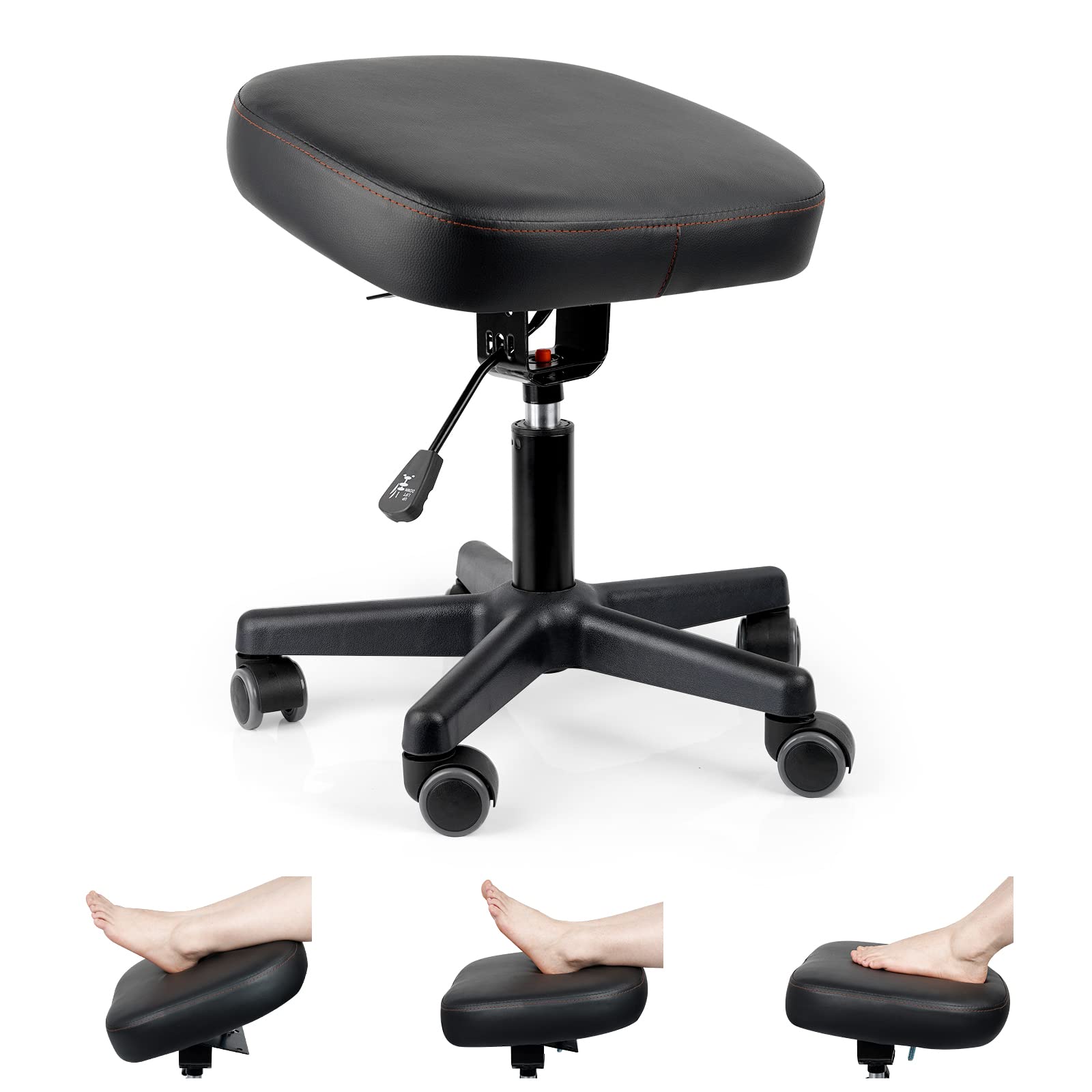 Adjustable Rolling Under Desk Footrest
