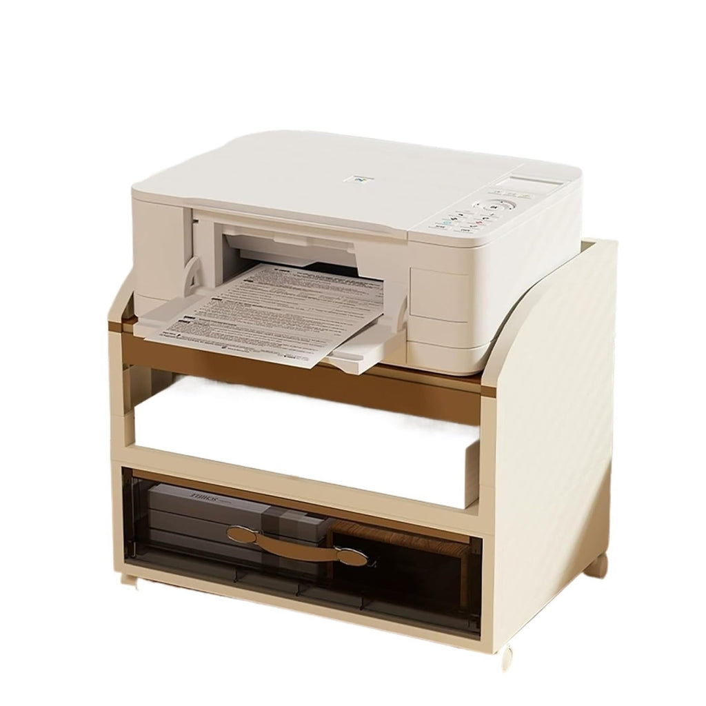 3-Tier Printer Stand with Storage Drawer