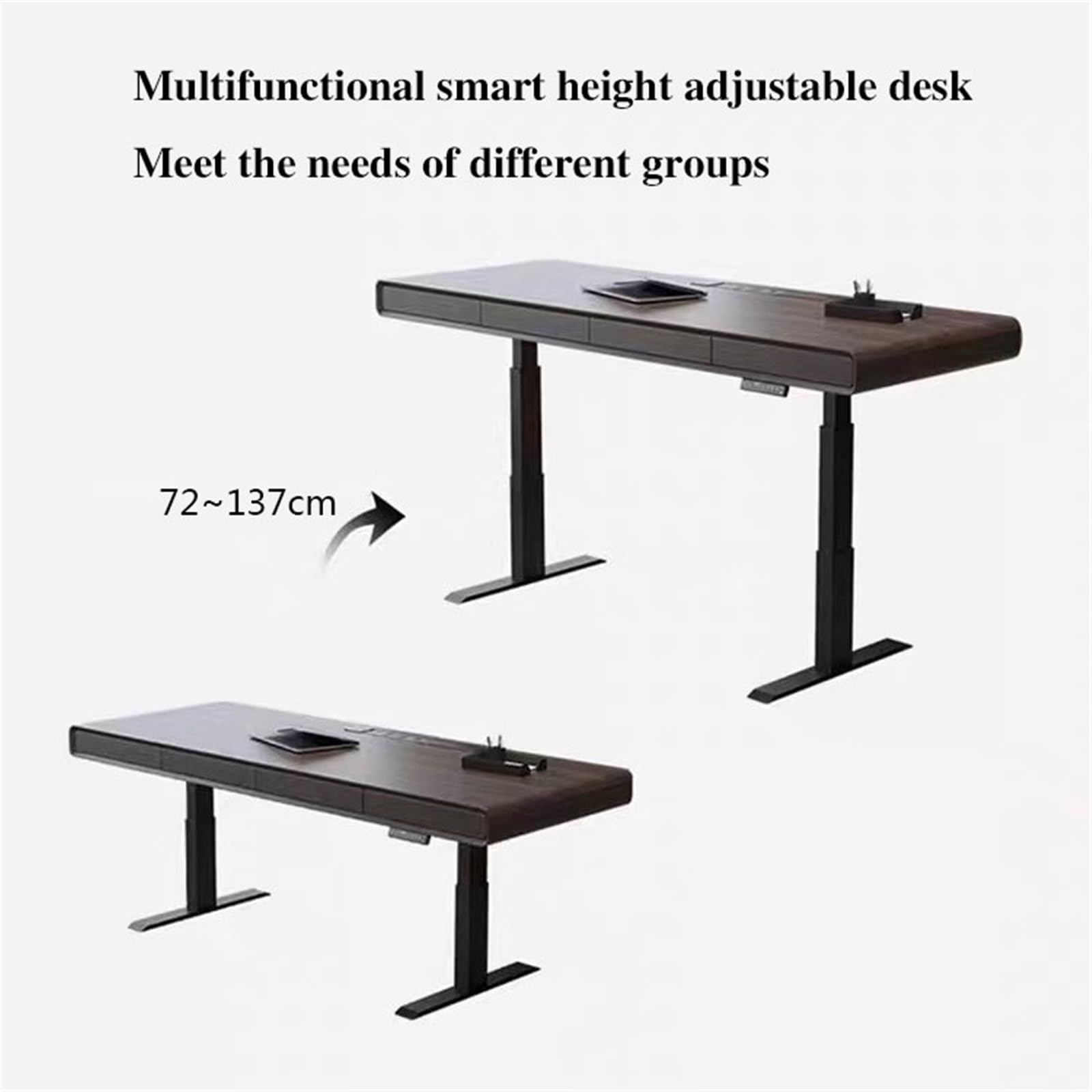 Electric Standing Desk with Drawer