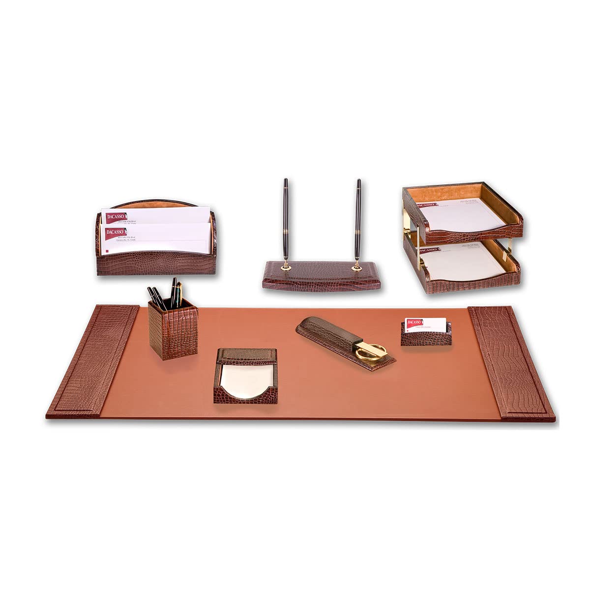 Leather Executive Desk Set