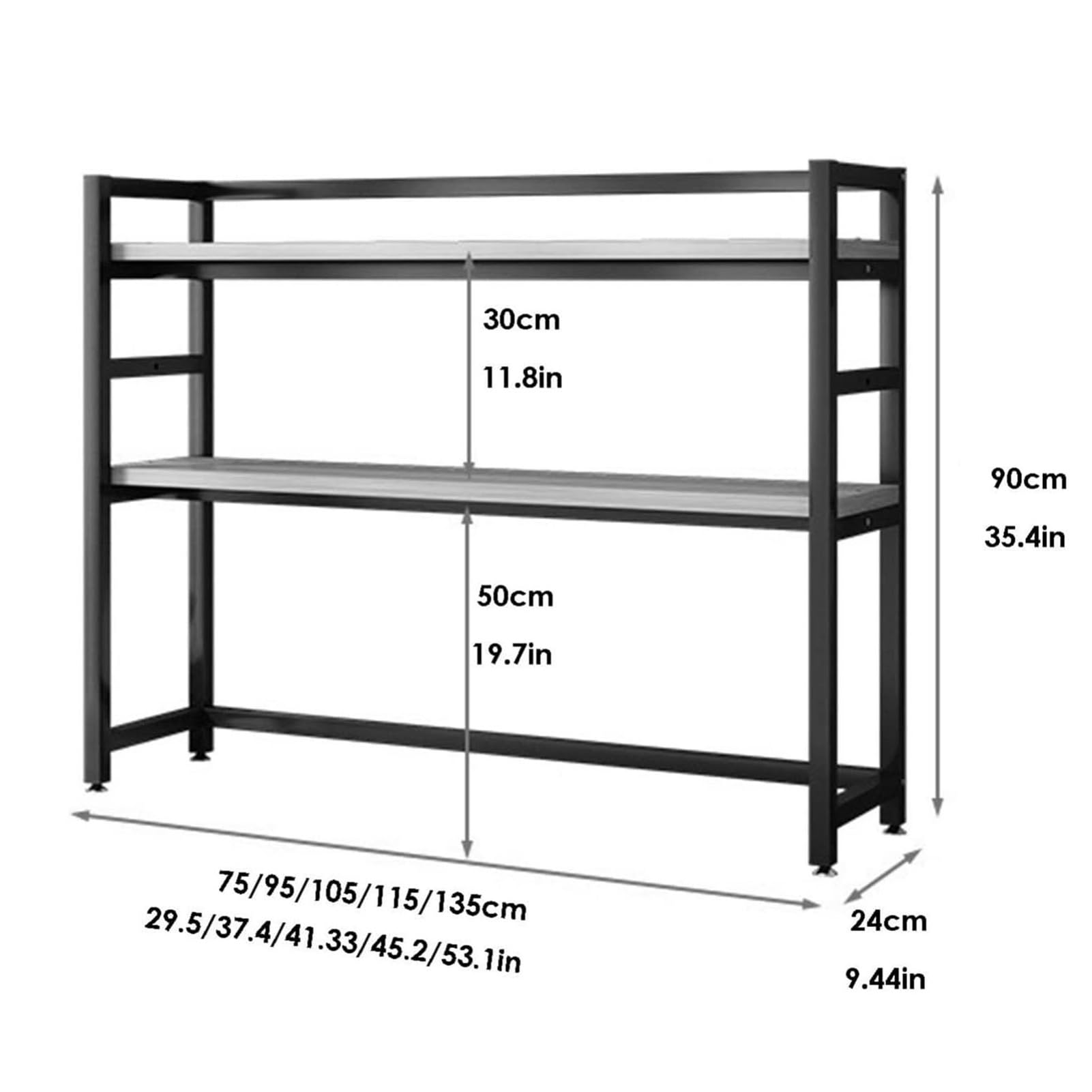 Adjustable Desktop Bookshelf Rack