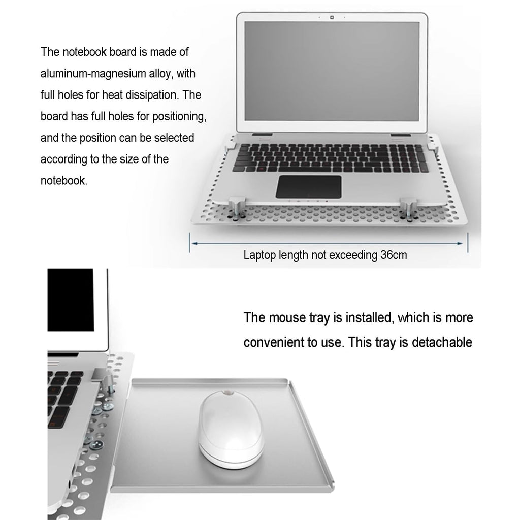Adjustable Wall-Mounted Laptop Stand