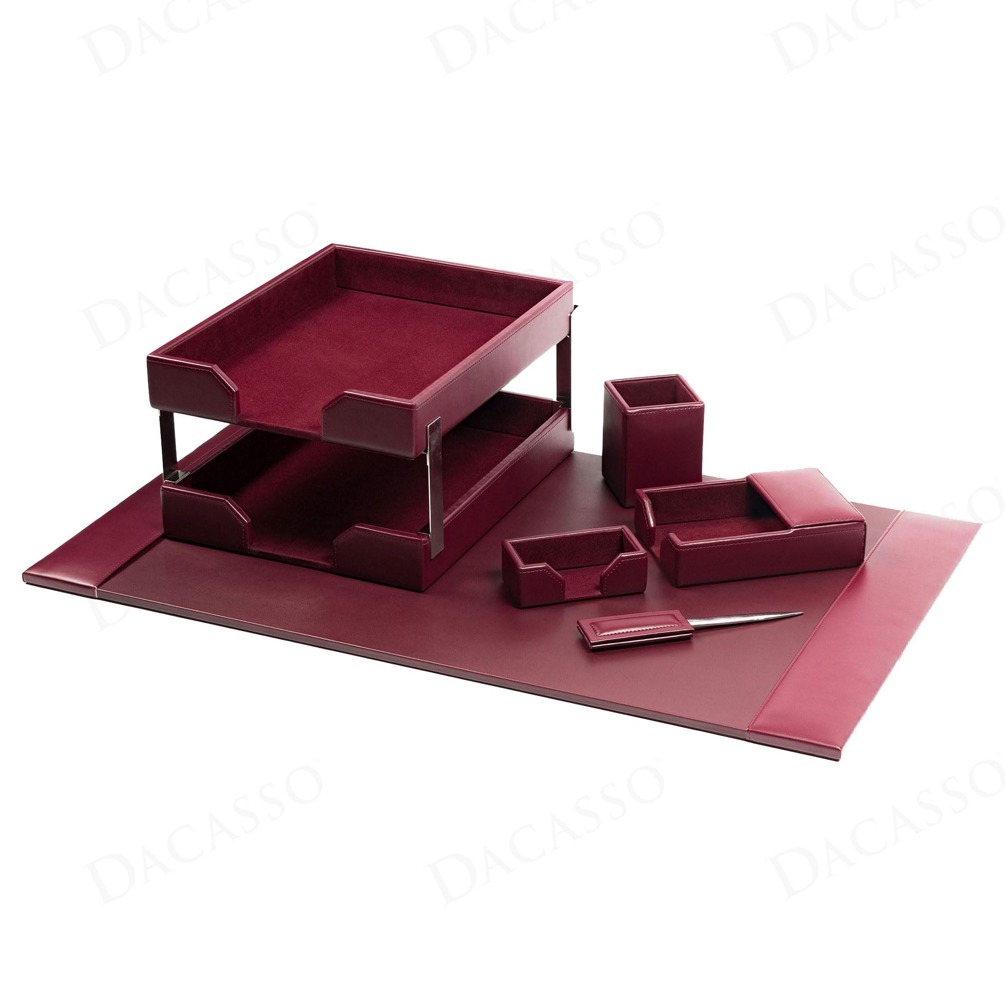 Dacasso Bonded Leather Desk Set