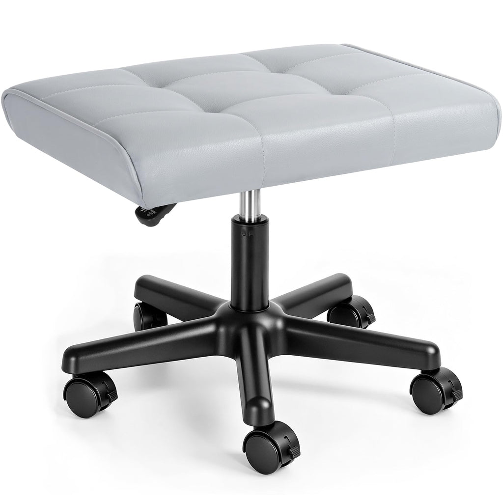 Adjustable Under Desk Footrest with Wheels