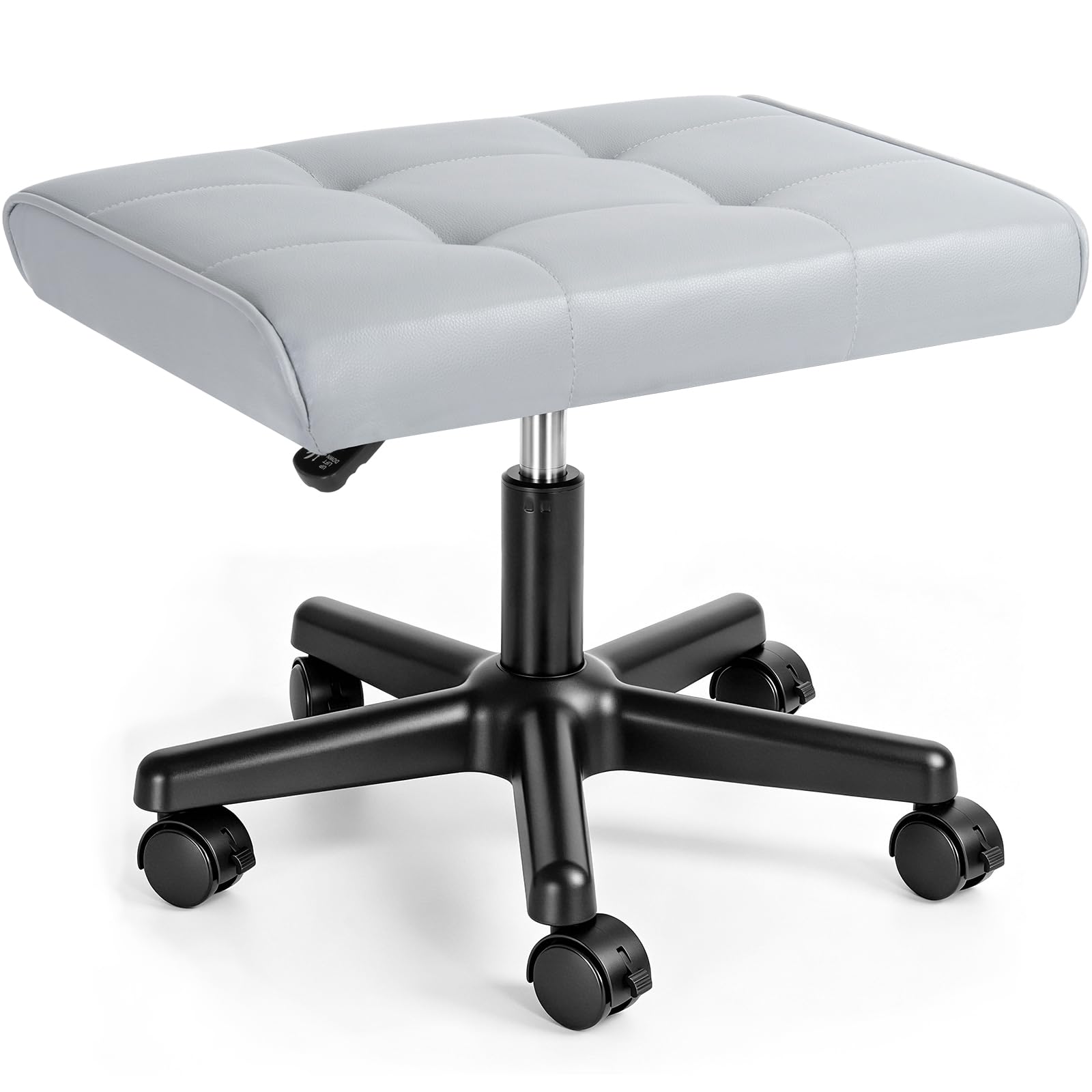 Adjustable Under Desk Footrest with Wheels
