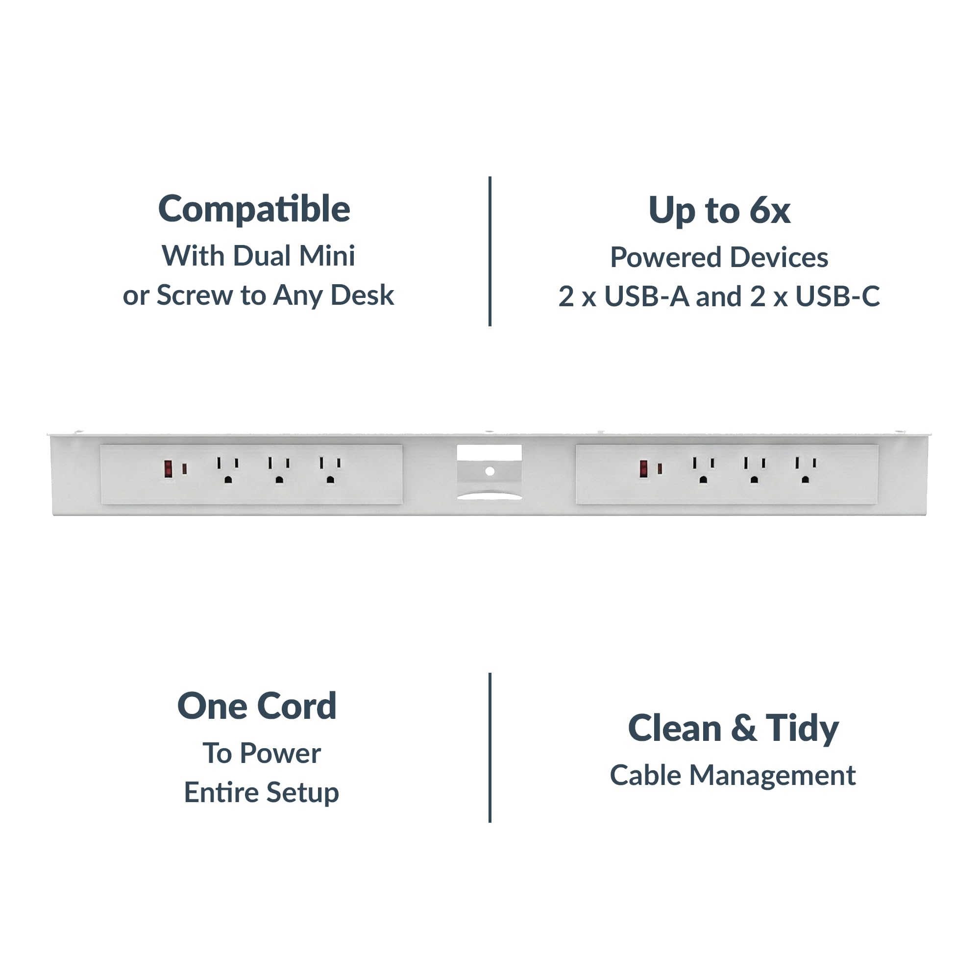 Desky Mini Cable & Power Tray