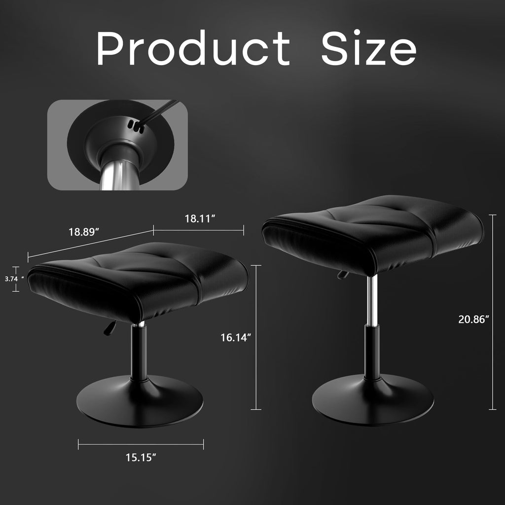 Adjustable Under Desk Footrest Ottoman