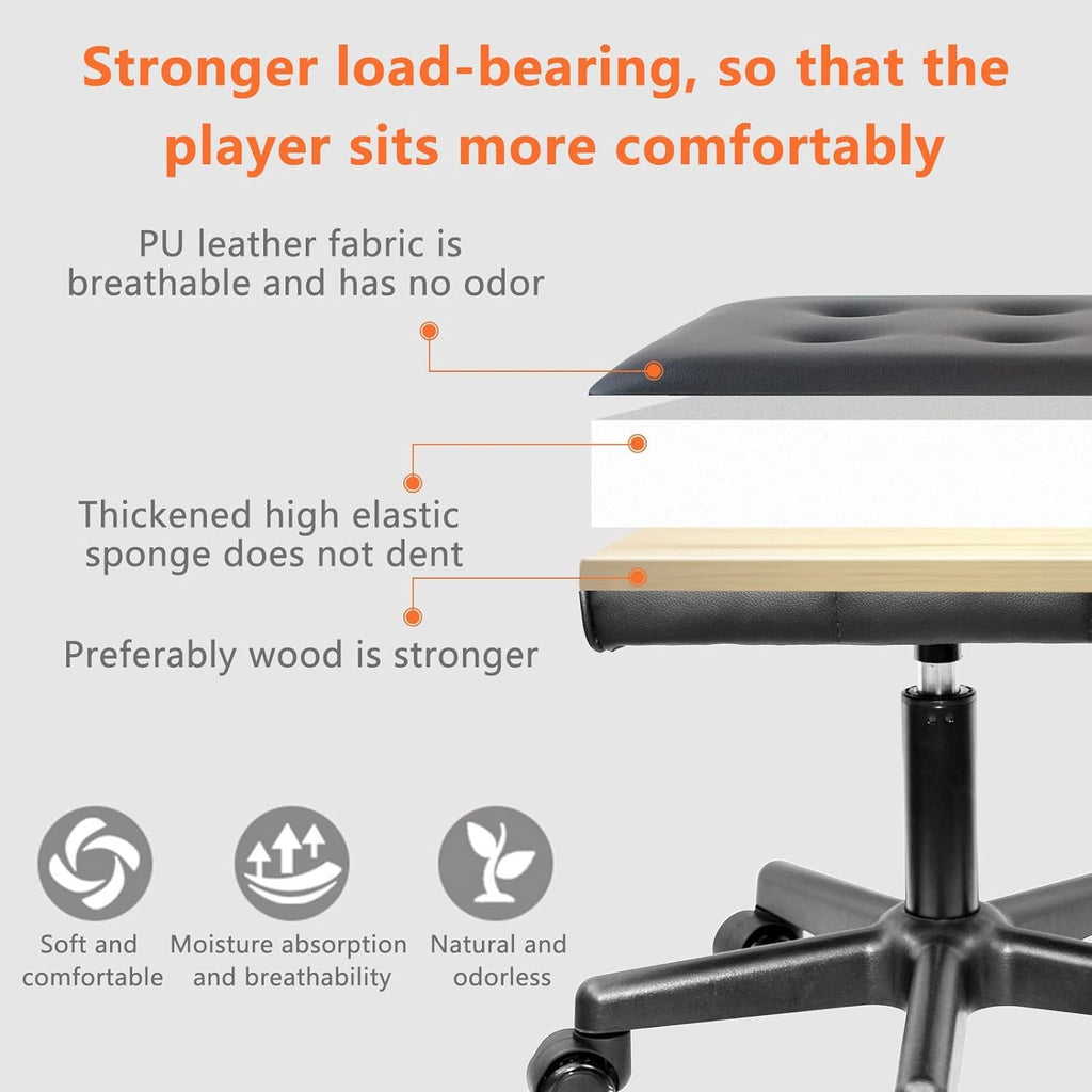 Adjustable Under Desk Footrest with Wheels
