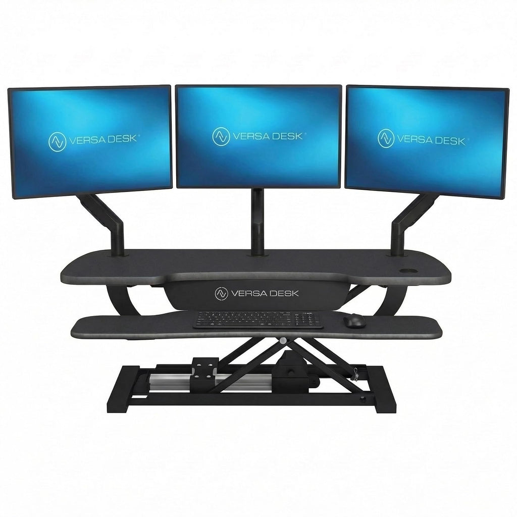Electric Standing Desk Converter with Keyboard Tray