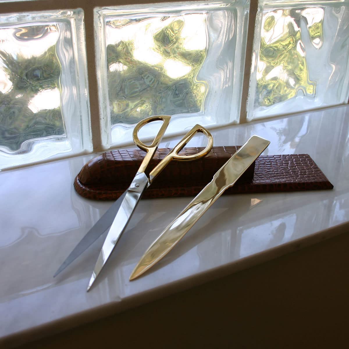 Leather Executive Desk Set