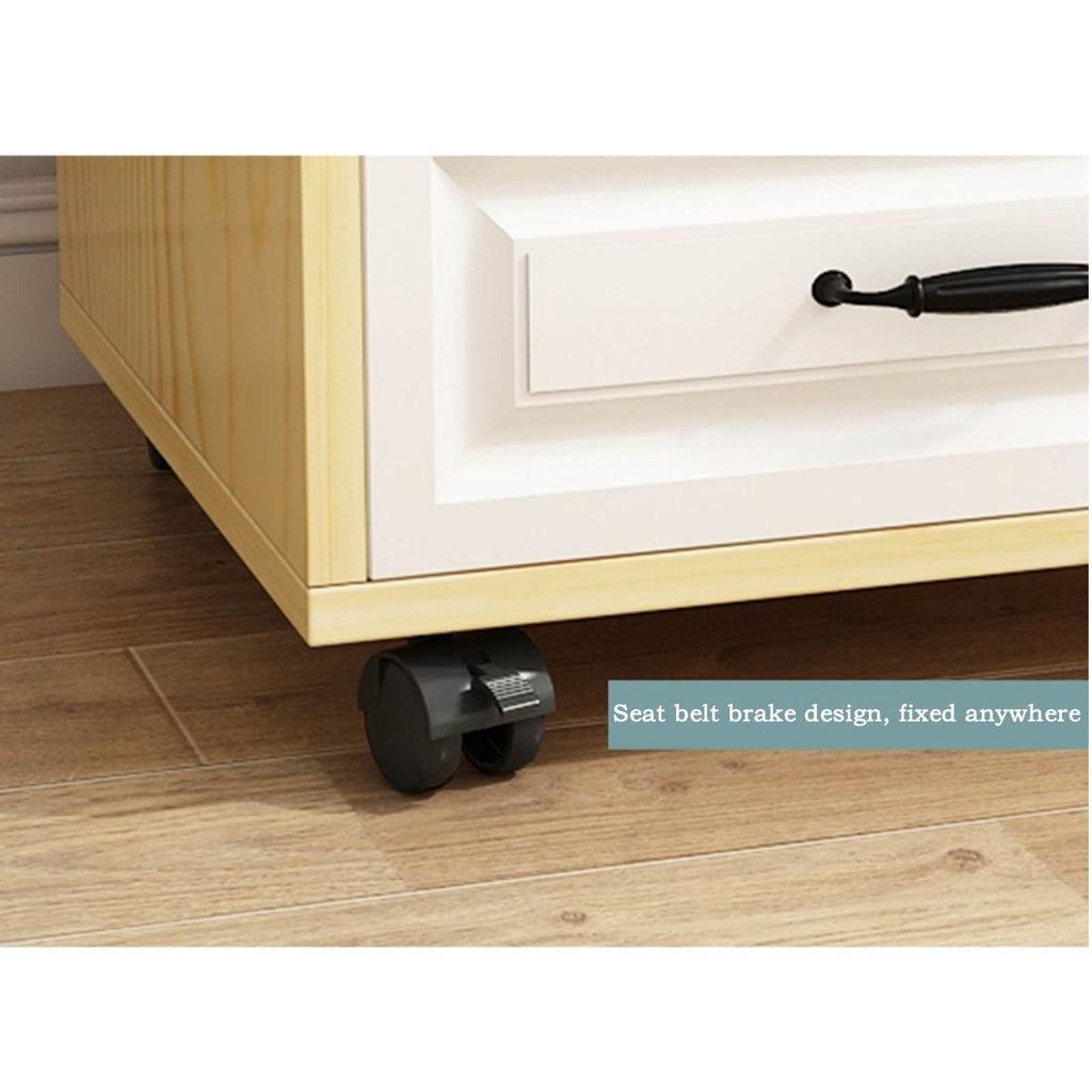 Rolling Printer Stand with Storage Drawer
