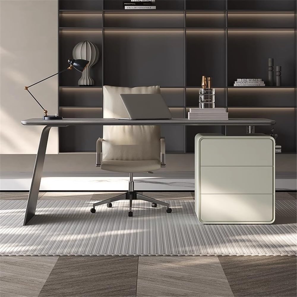 Home Office Desk with File Cabinet