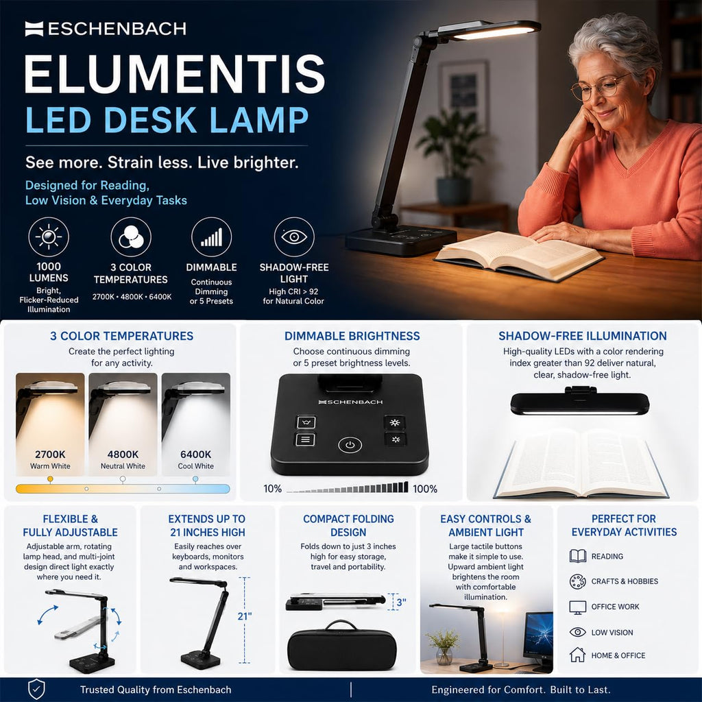 Dimmable LED Task Lamp