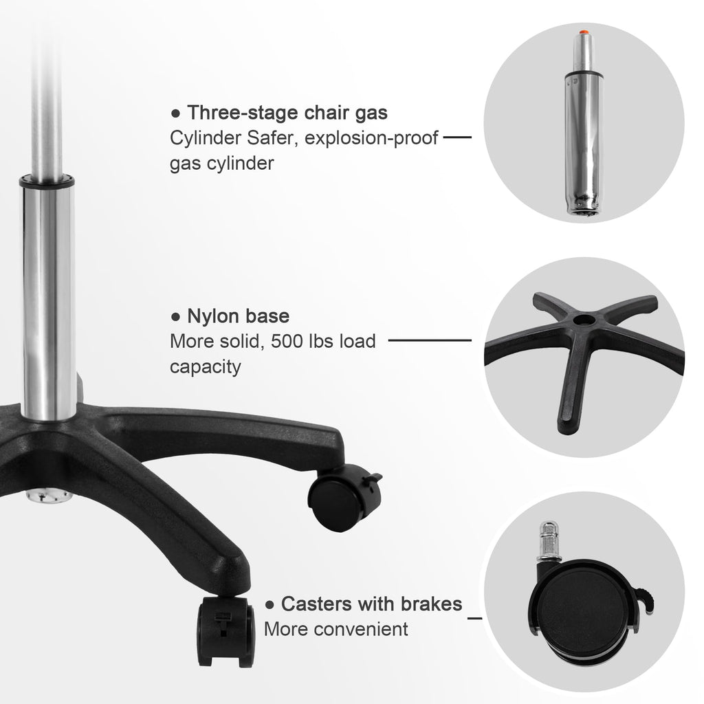 Adjustable Rolling Footrest Stool